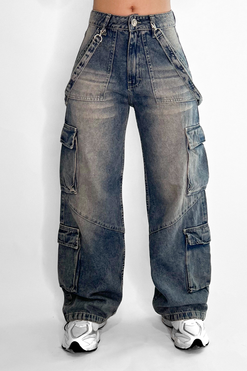 Jeans Cargo Mica - Vintage