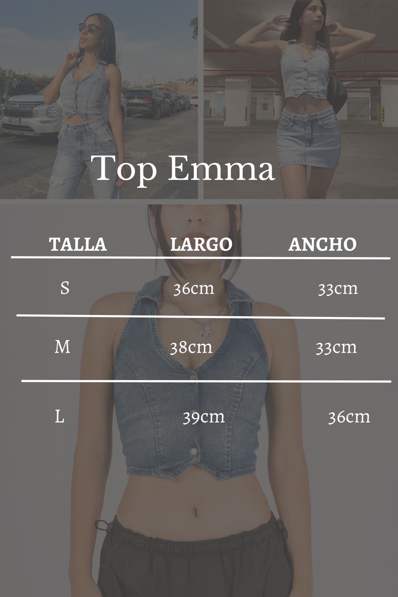 Top Denim Emma - Vintage