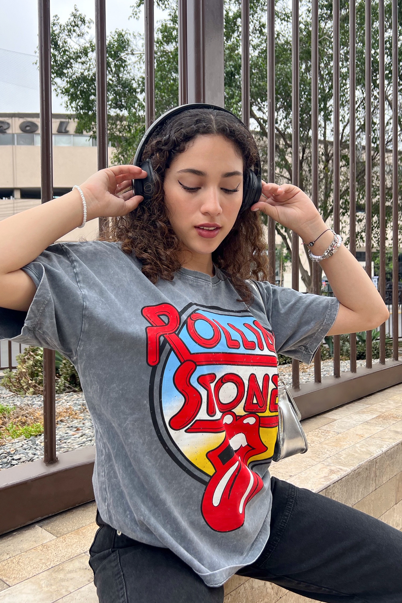 Tshirt Acid Wash Rolling - plomo