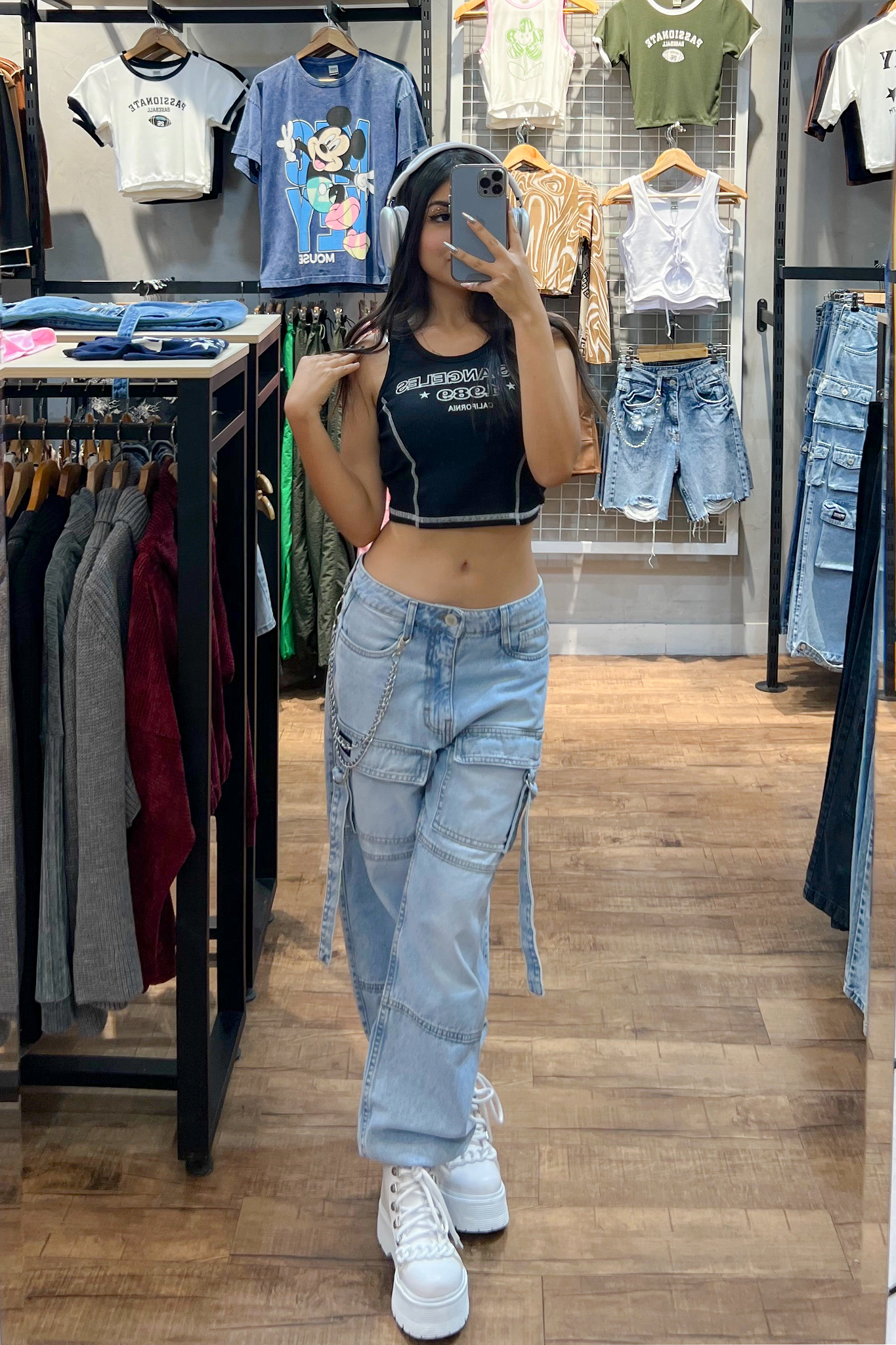 Crop Lala - Negro