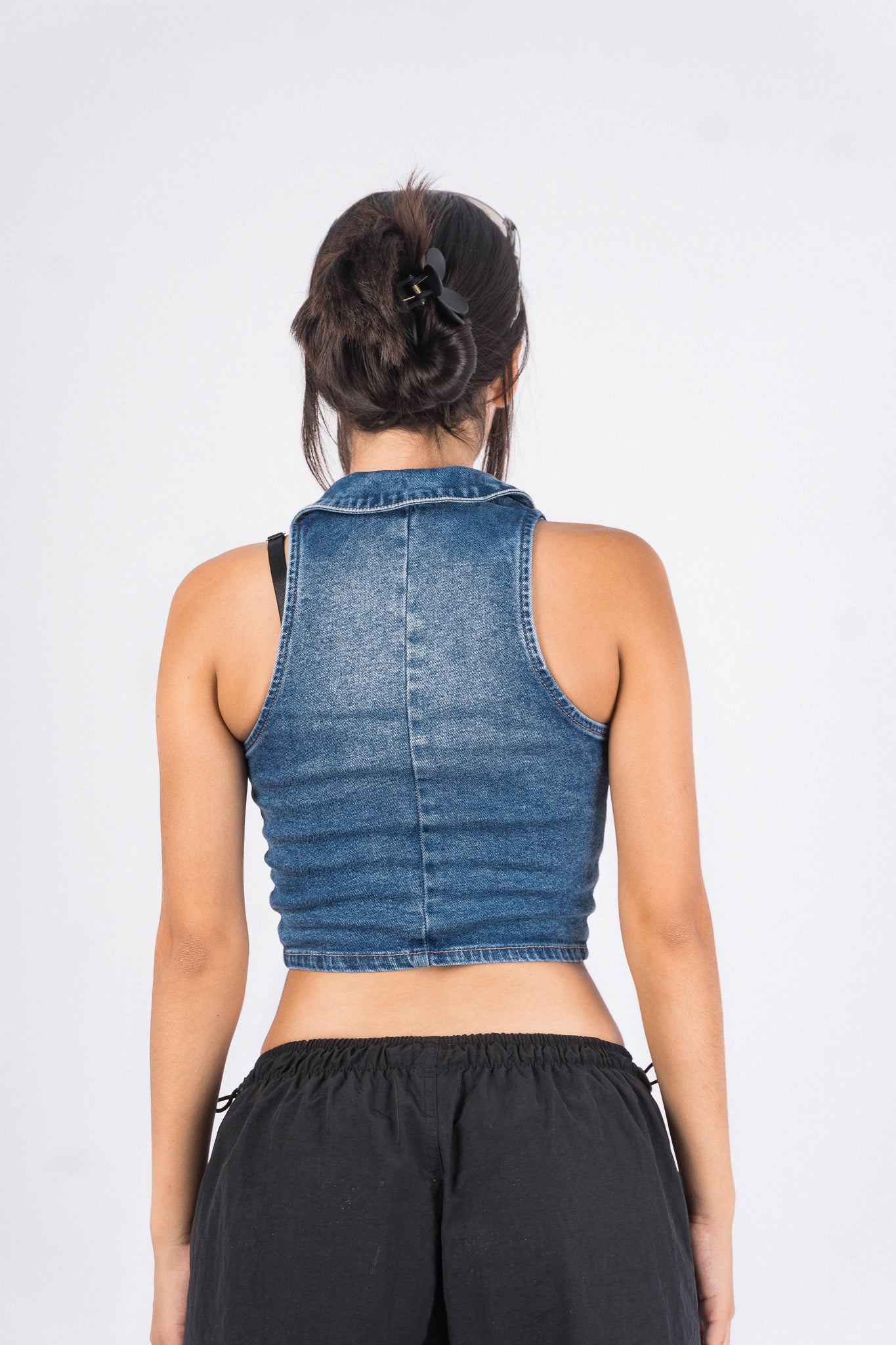Top Denim Emma Azul