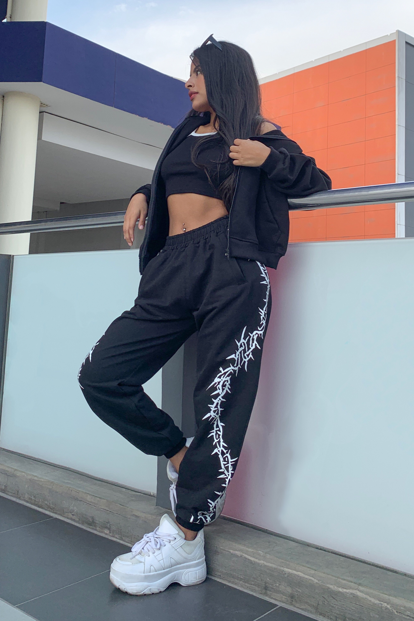 Jogger Spiga - Negro