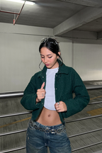 Jacket Crop Bali - verde