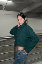 Jacket Crop Bali - verde