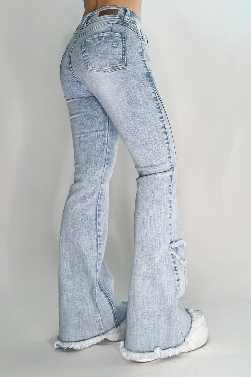 Flare Jeans  Poly - Ice