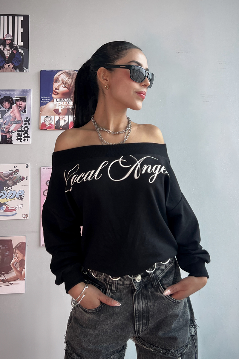Offshoulder Angel - Negro