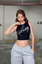 Tank Top Sexy - Negro