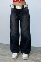 jeans lia - Negro