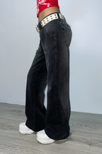 jeans lia - Negro