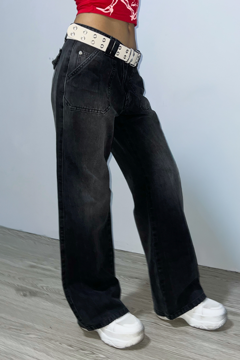 jeans lia - Negro