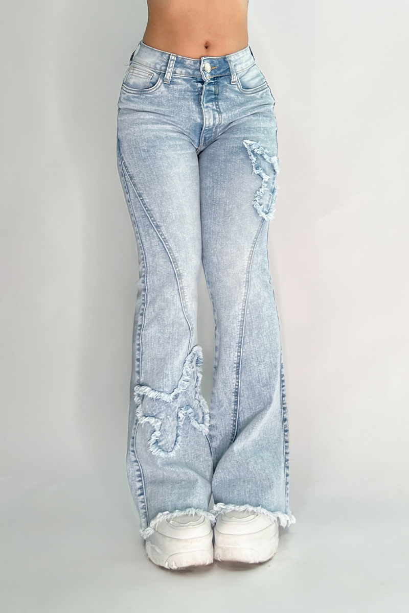 Flare Jeans  Poly - Ice