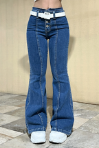 Jeans Flare Mia - Azul