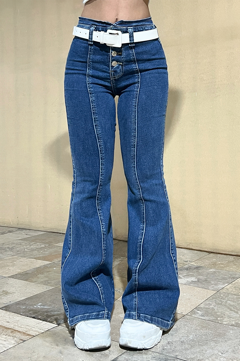 Jeans Flare Mia - Azul