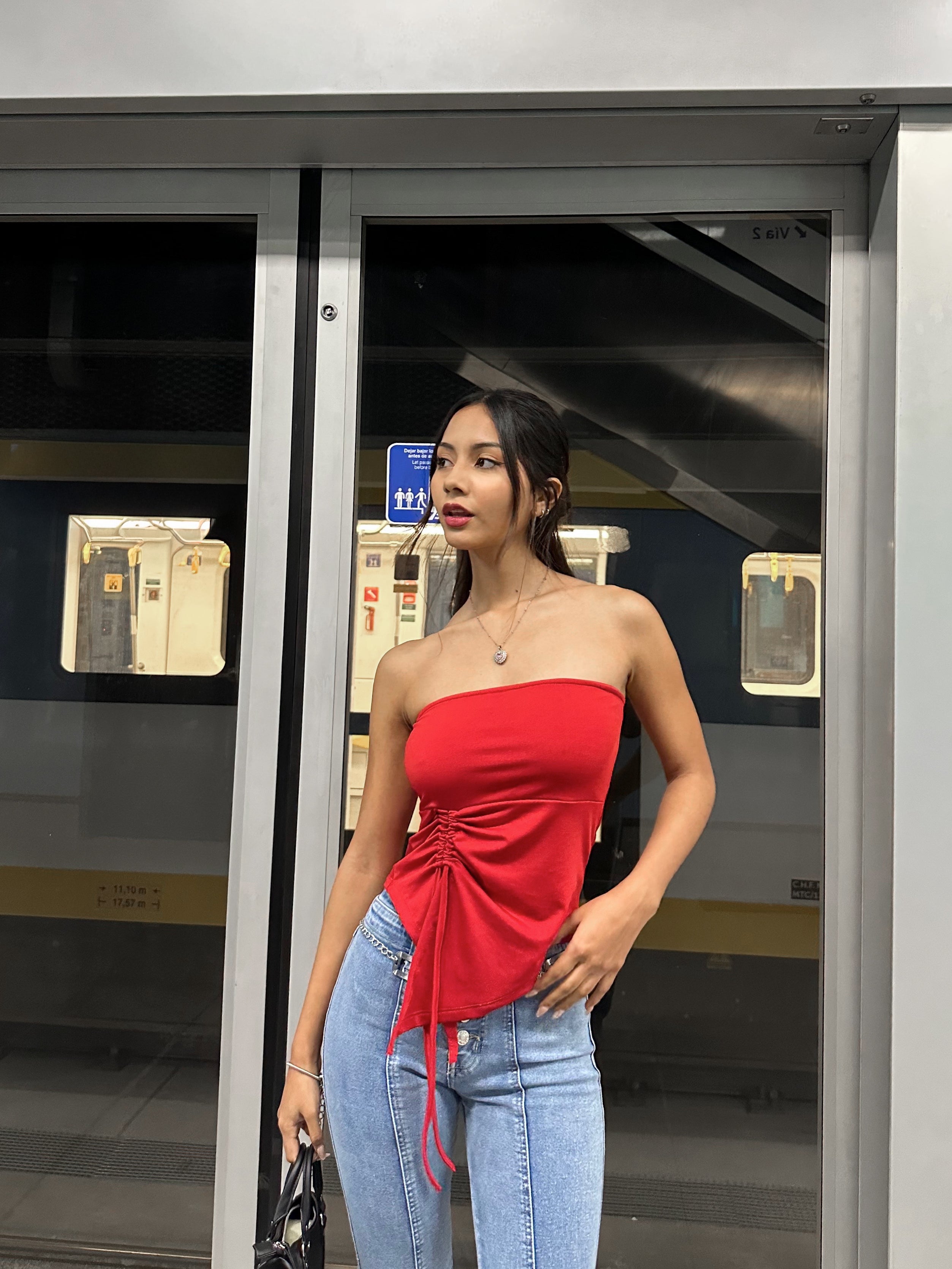 Top Alexandra - Rojo