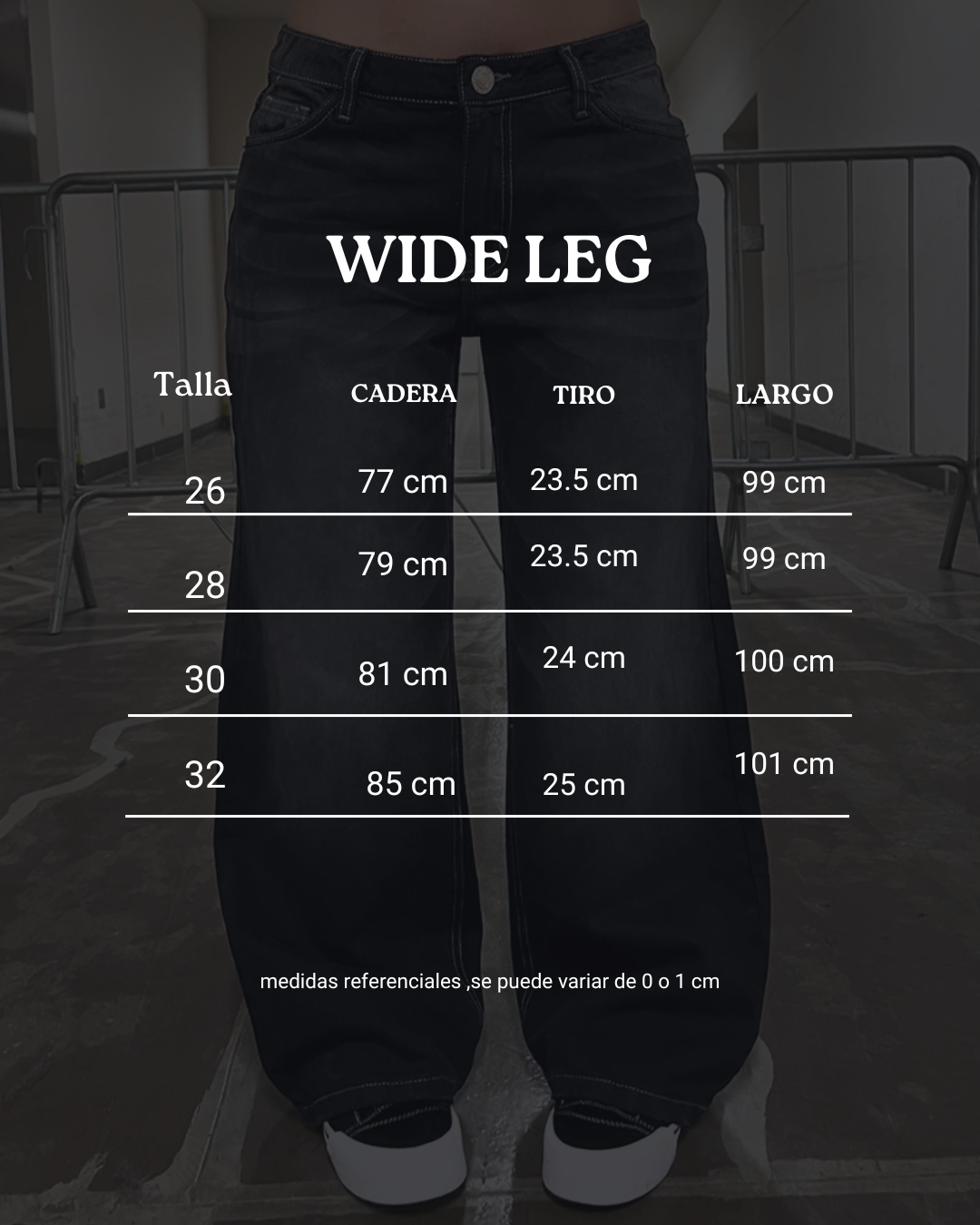 Wide Leg - Negro