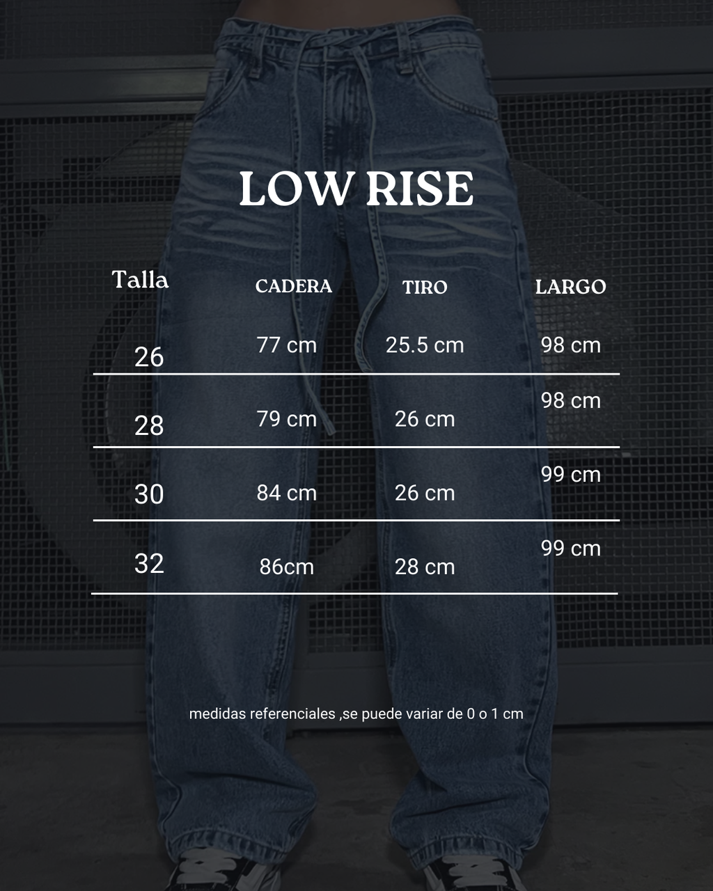 Jeans Low Rise - Celeste