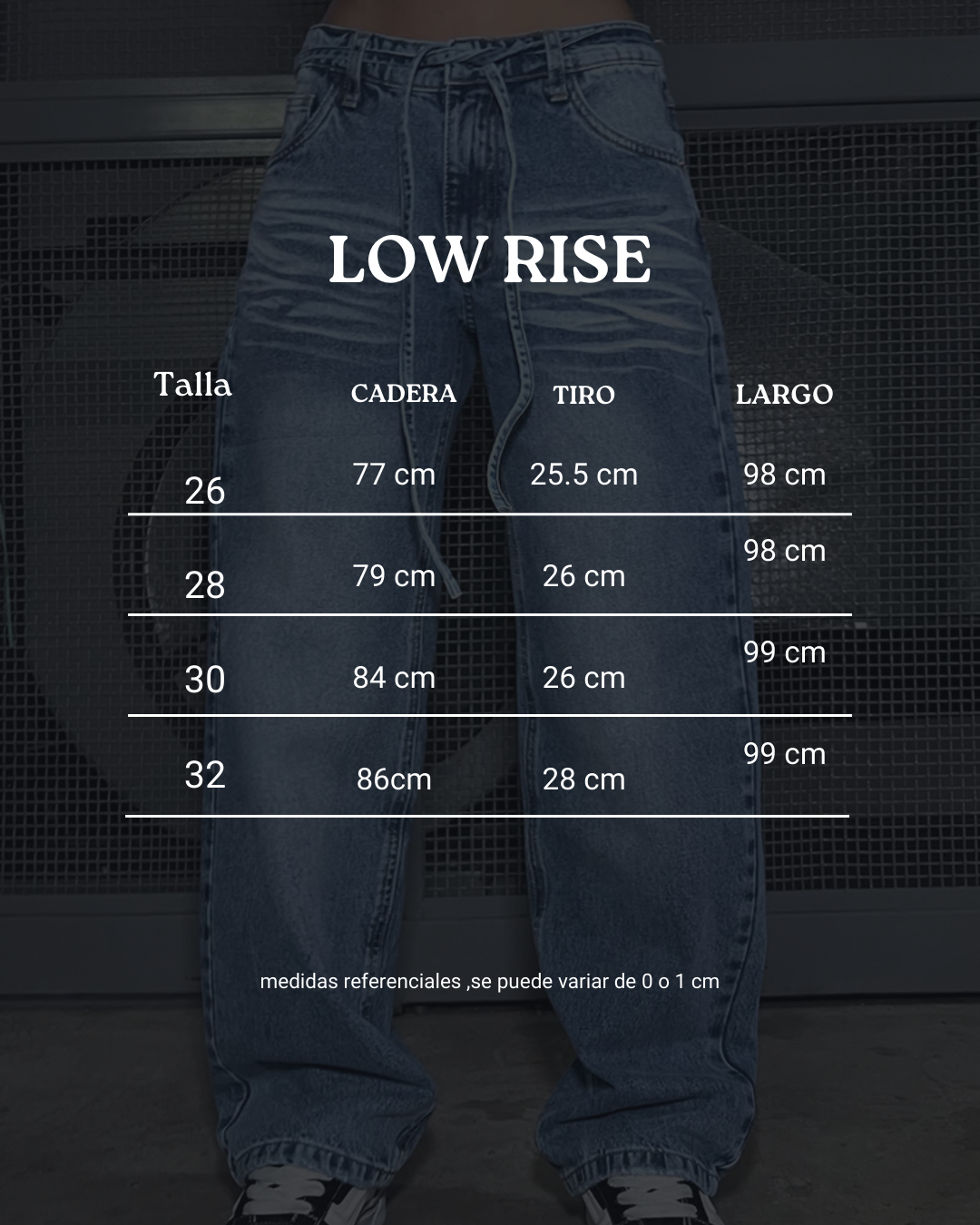 Jeans Low Rise - Celeste