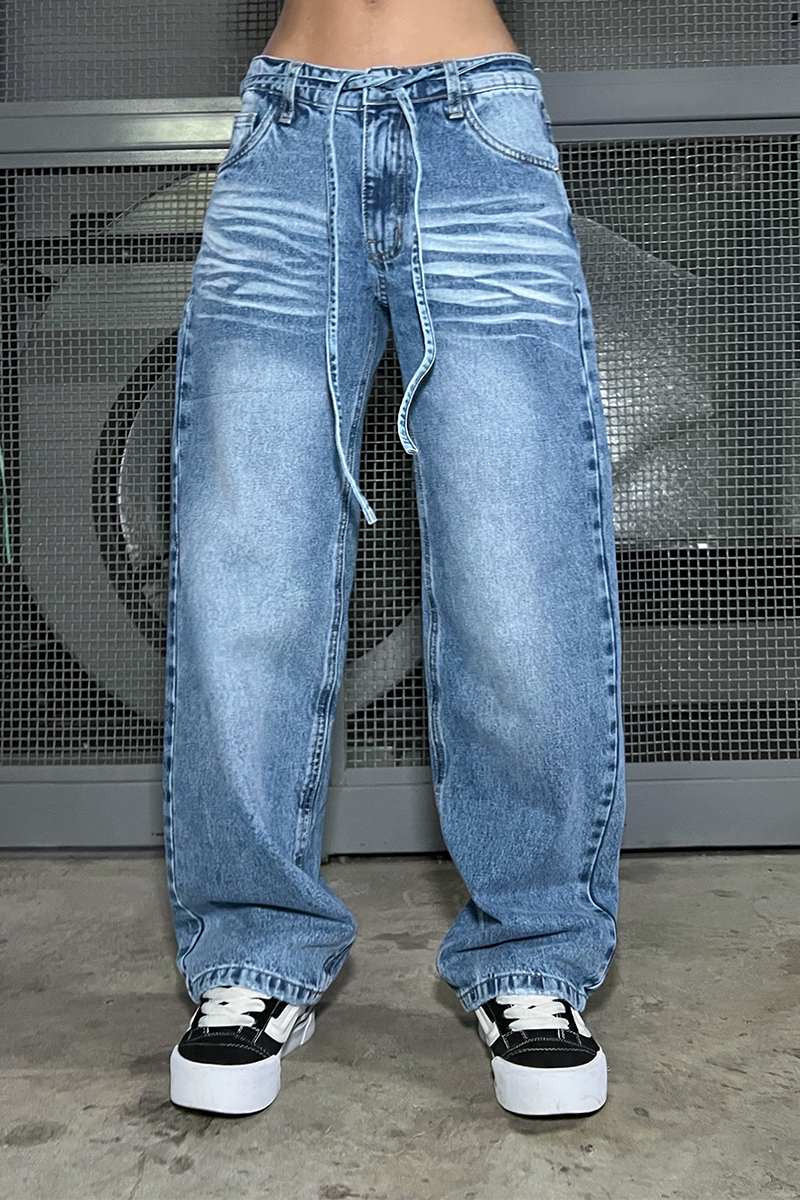 Jeans Low Rise - Celeste